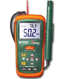 A picture of Hygro-Thermometer + Infrared Thermometer